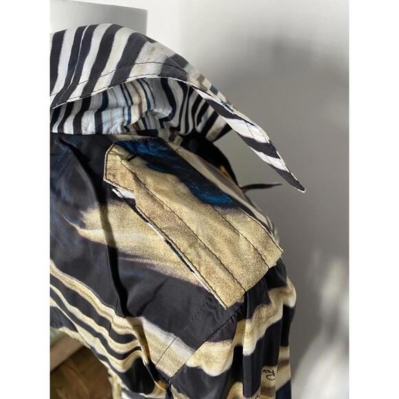 Roberto Cavalli Belted Trench Rain Coat Animal Print Size IT-38 US-2/4 Small - Picture 14 of 14